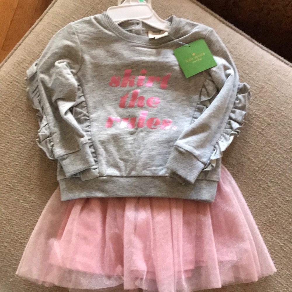 Kate Spade ♠️ Baby Girl “skirt the rules” NWT